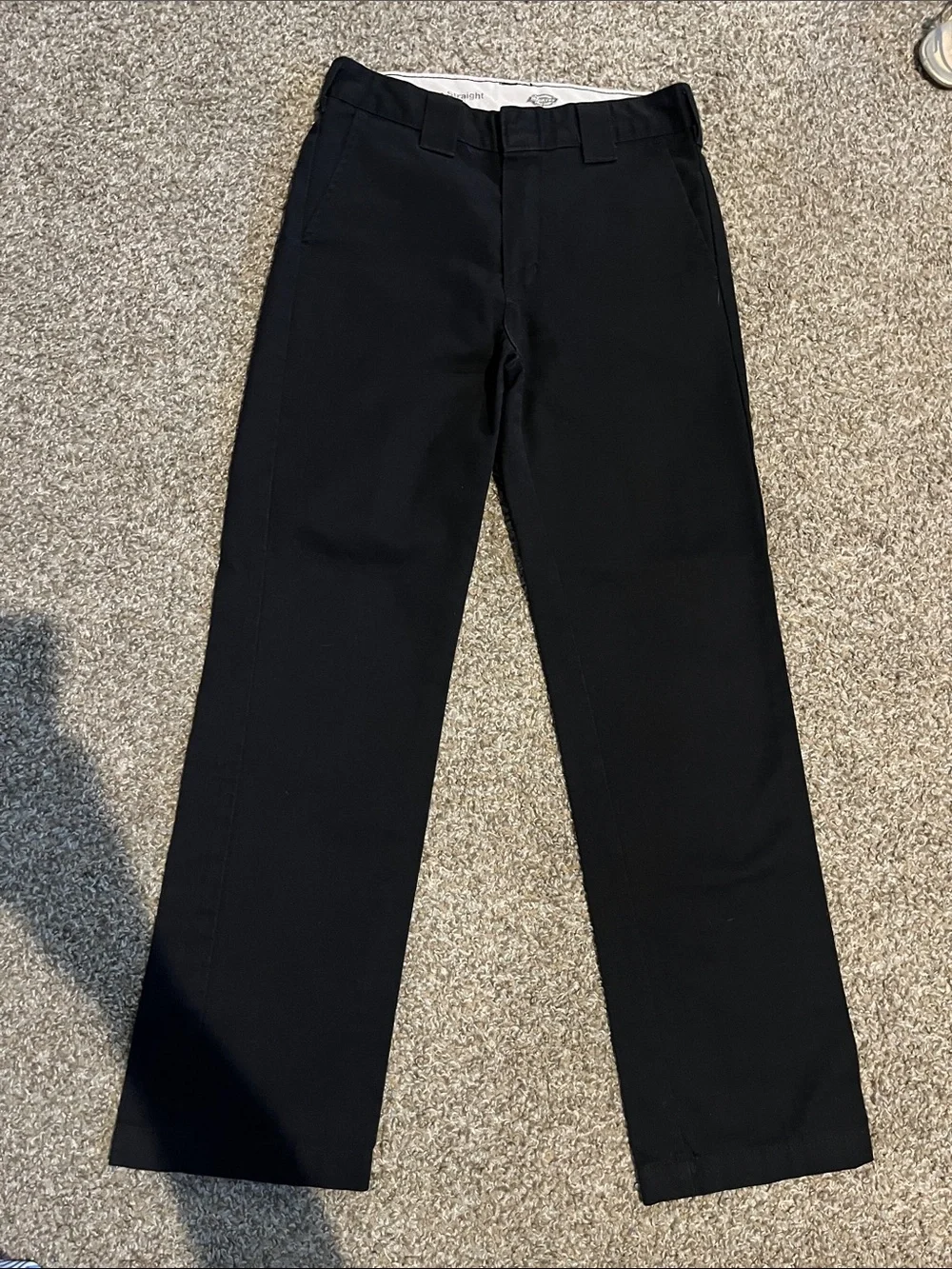 DICKIES Men's Black Straight Jeans